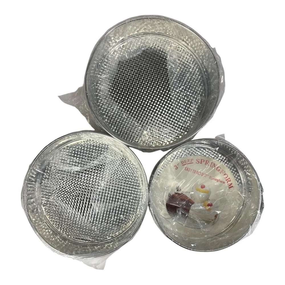 New Lot Of 3 Springform Pans 3